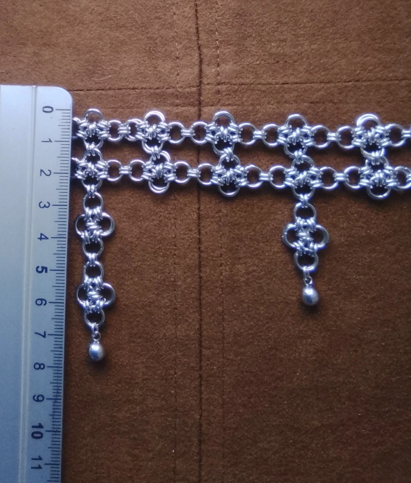Choker halsband decolleté Japanse chainmail Gothische stijl – photo 7